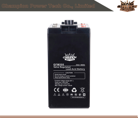 GFM500 2V500Ah Lead Acid Battery