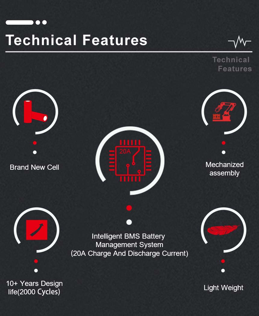 LiFePO4 battery technical Features