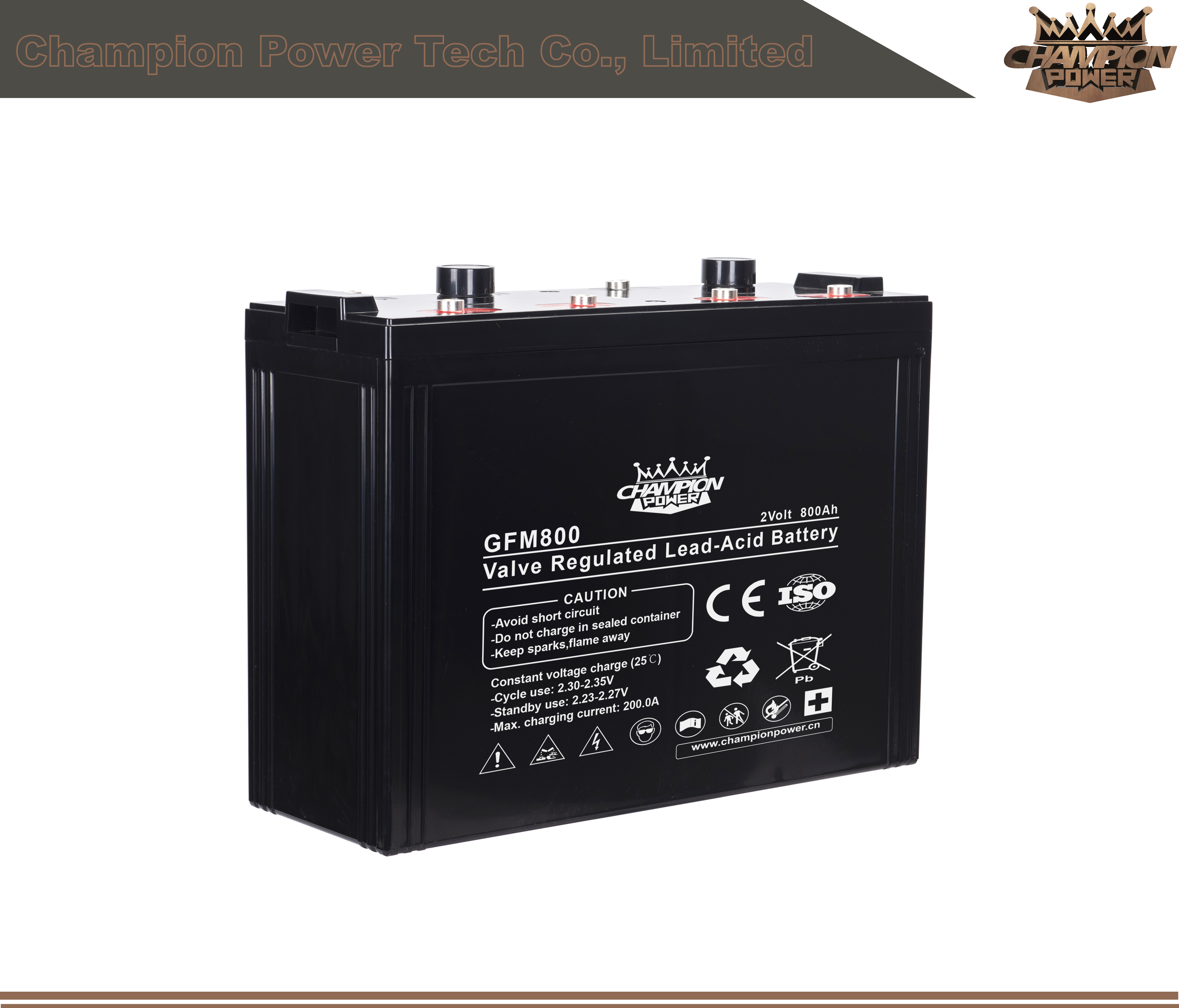 GFM800 2V800Ah Lead Acid Battery