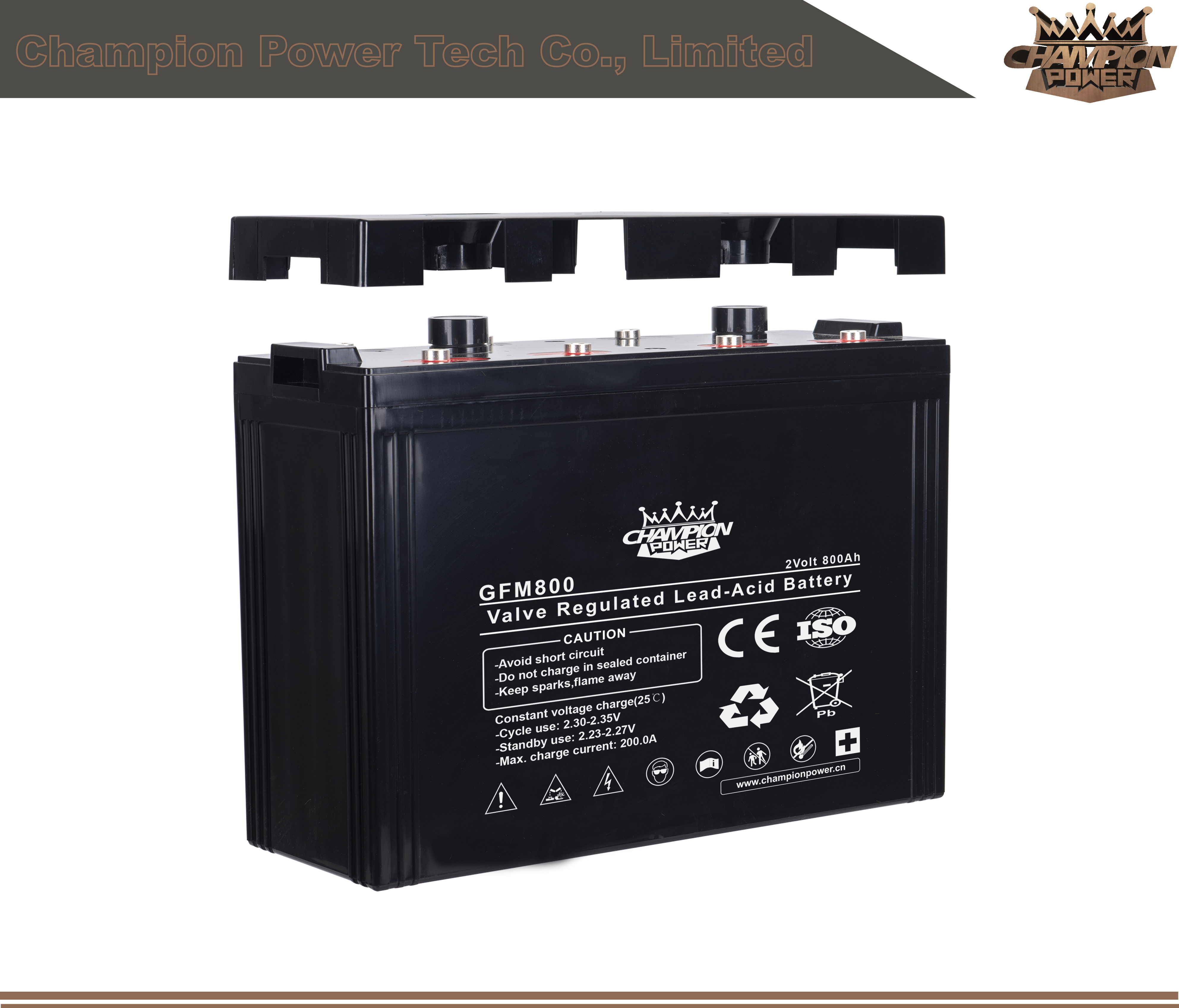 GFM800 2V800Ah Lead Acid Battery