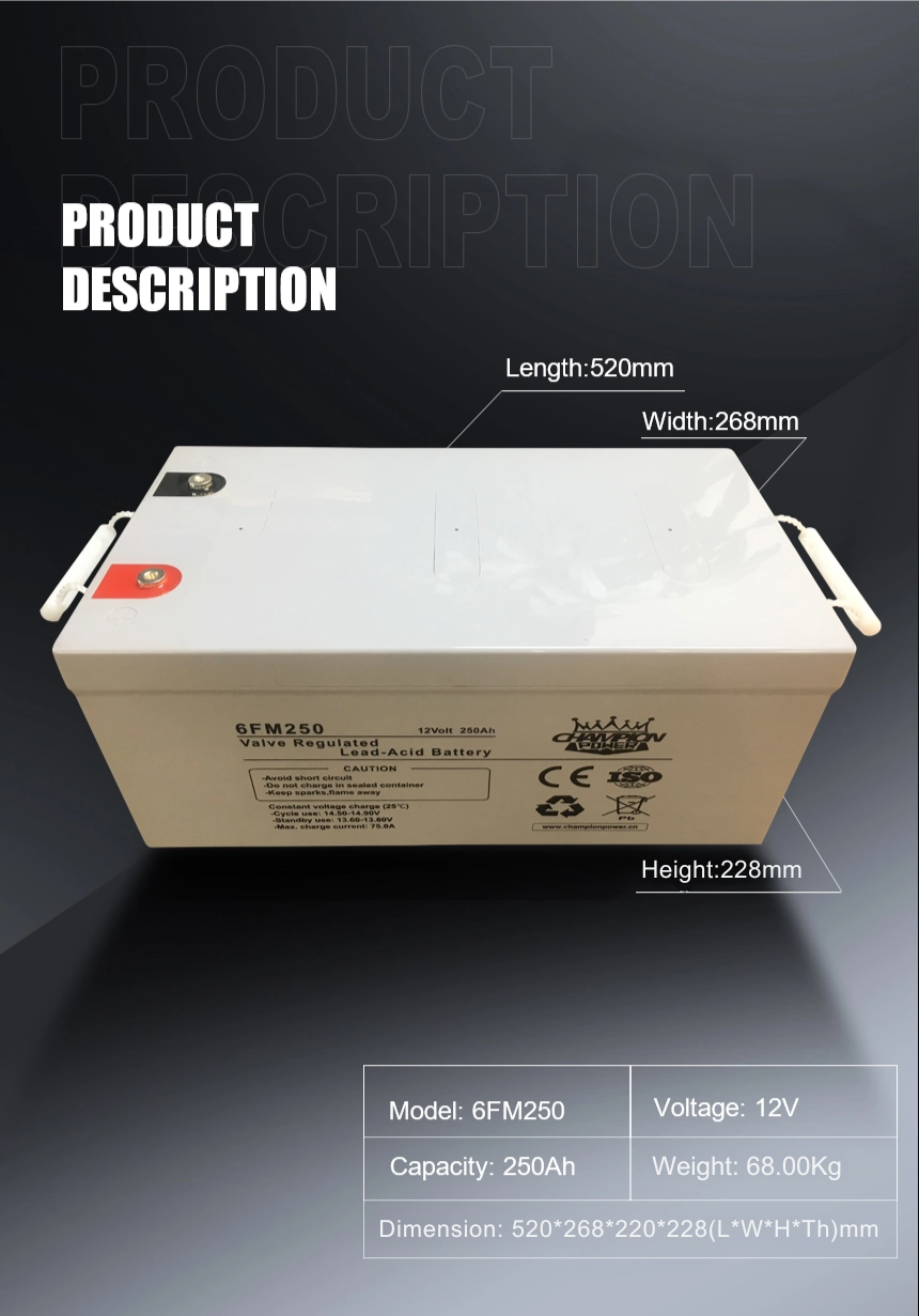 12V250Ah AGM Battery