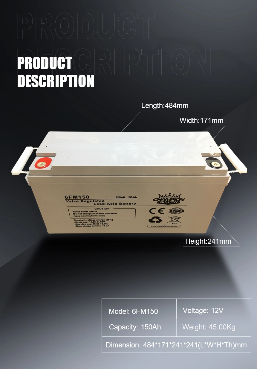 12v150ah AGM Battery