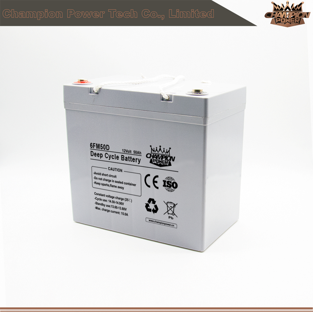 12V50AH Deep Cycle Battery for Solar energy storage system