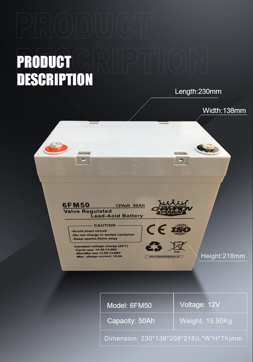 12V50Ah AGM battery