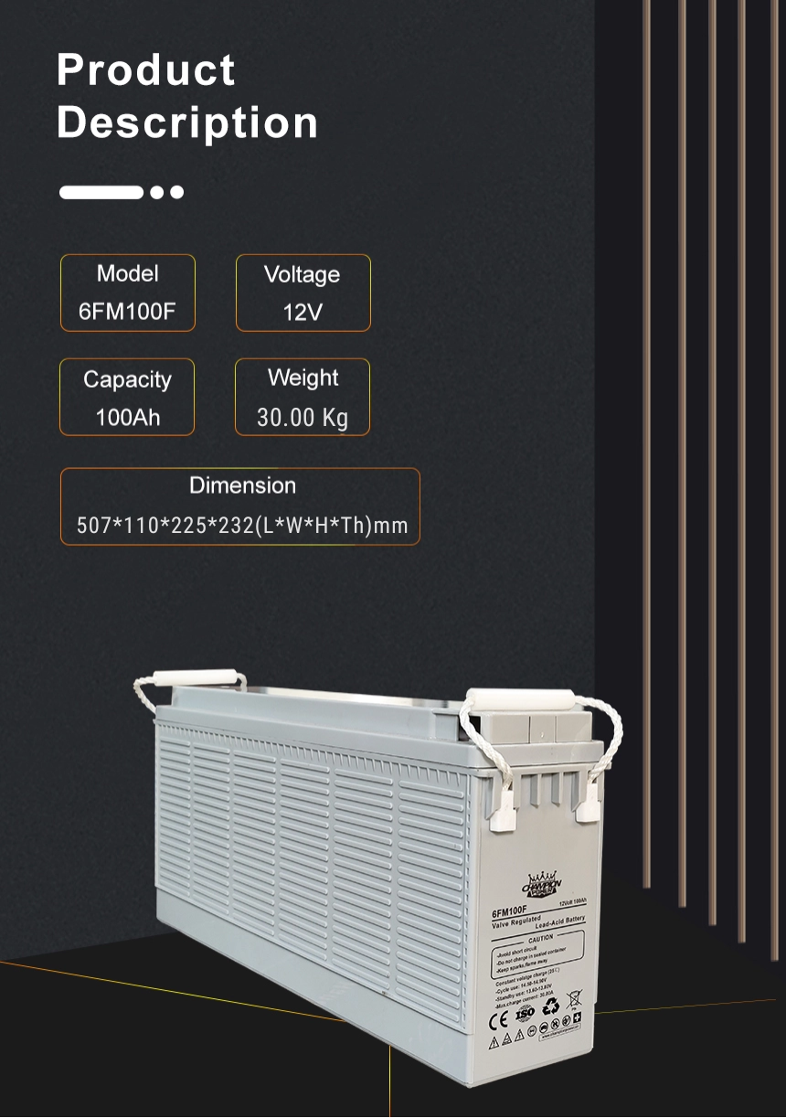 12V100Ah Front Terminal Battery