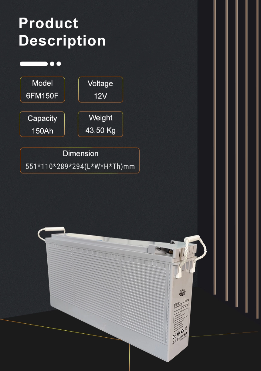 12V150Ah Front Terminal Battery