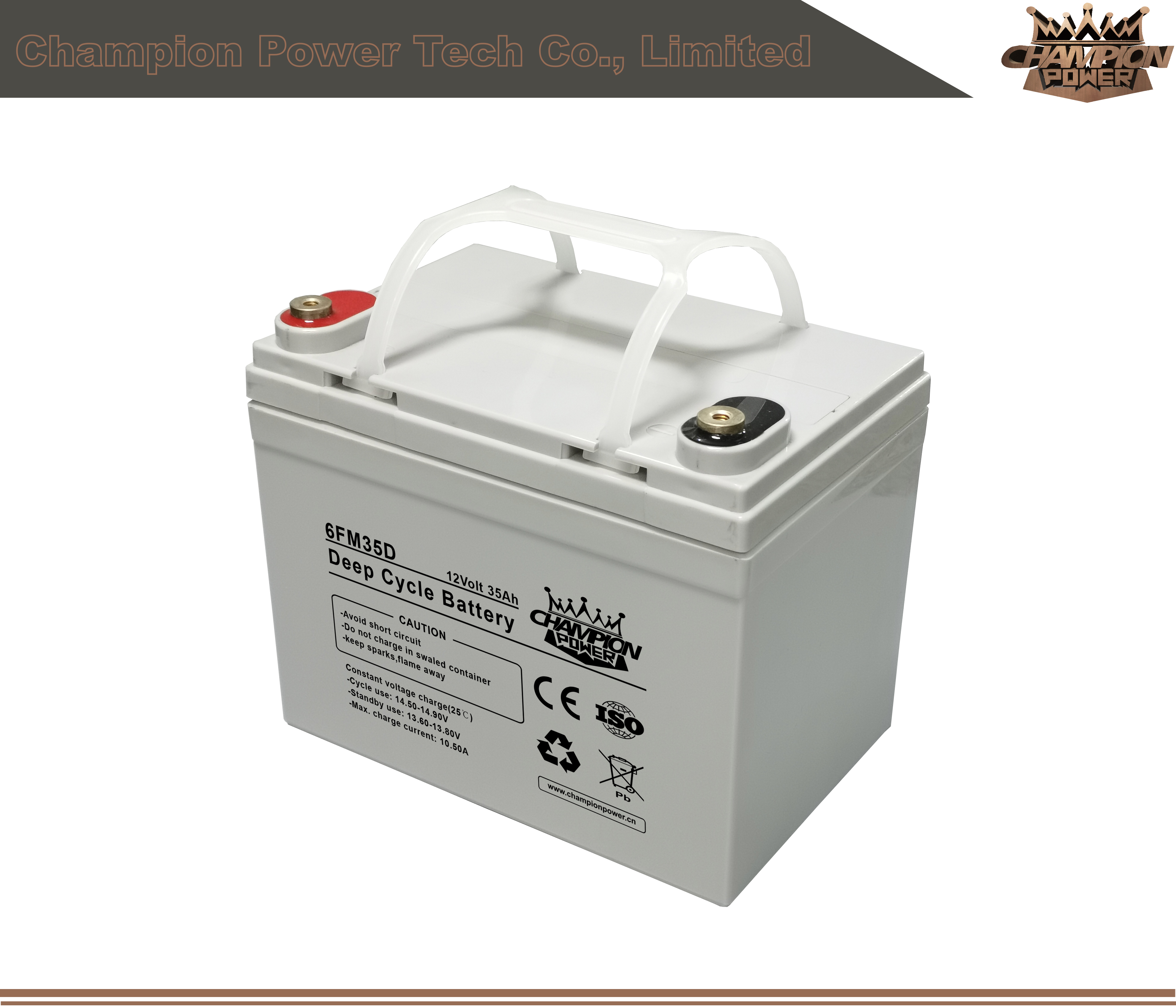 6FM35D 12V35Ah Deep Cycle Battery