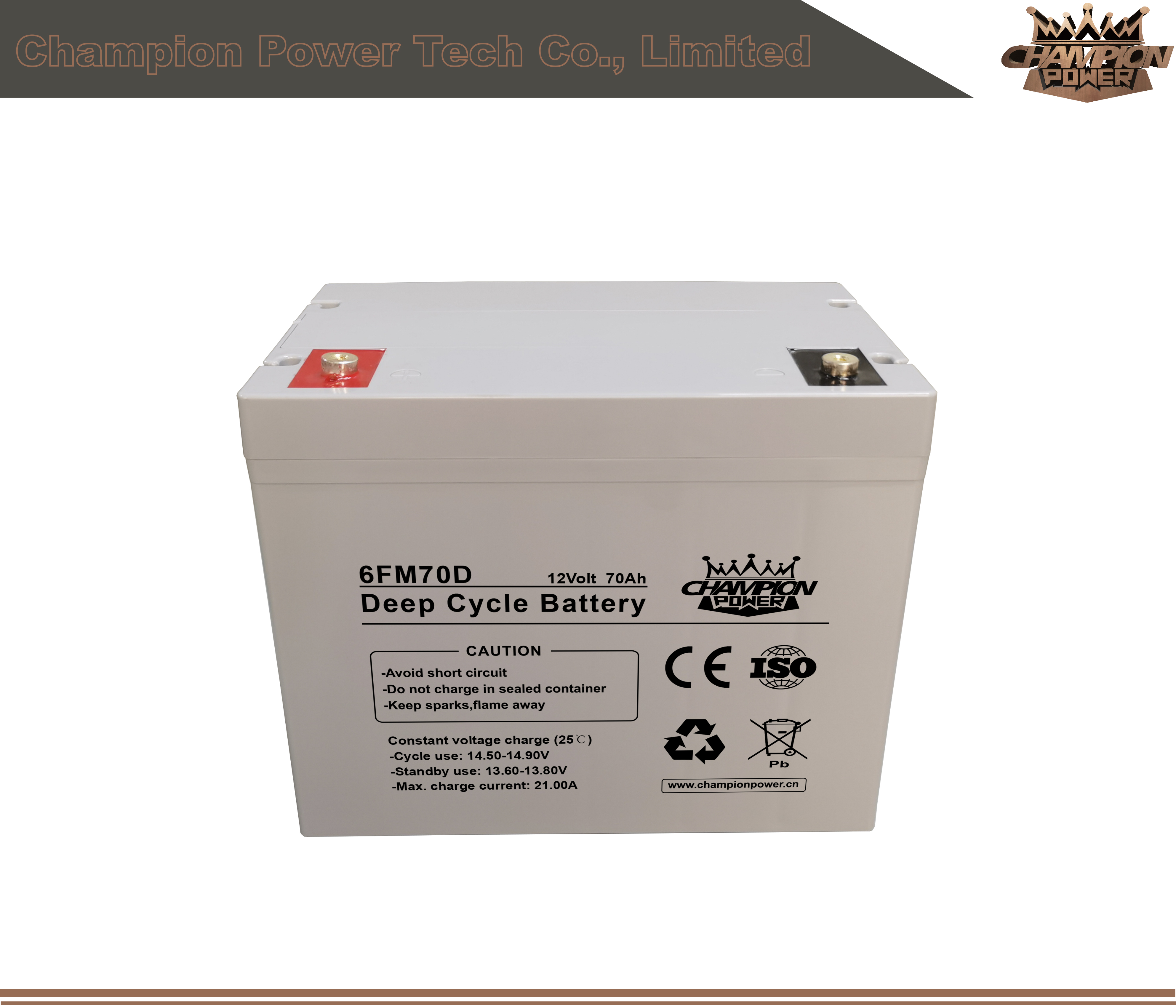 6FM70D 12V70Ah Deep Cycle Battery - Buy deep cycle battery, 12V70AH ...