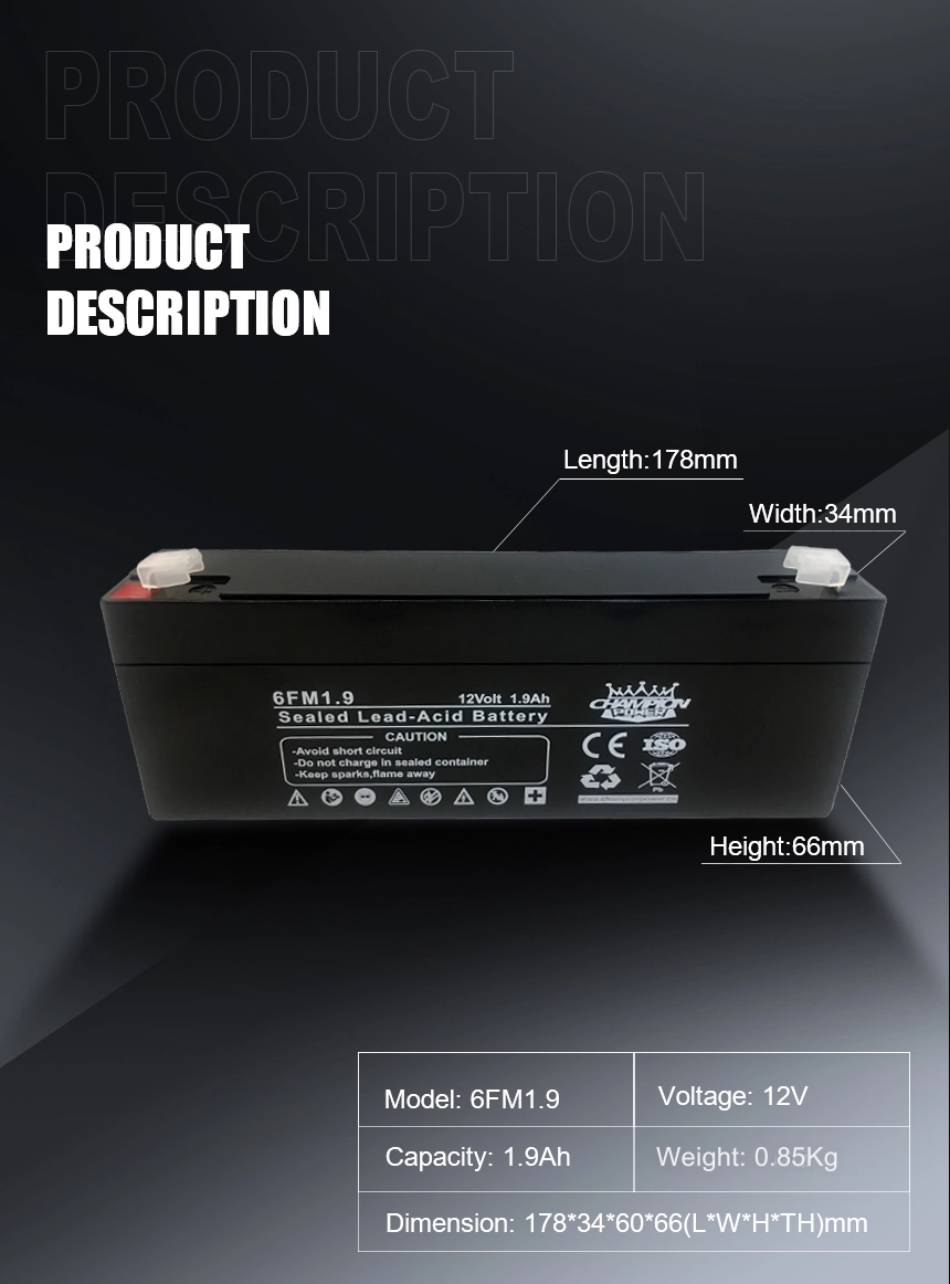 12V1.9ah AGM Battery