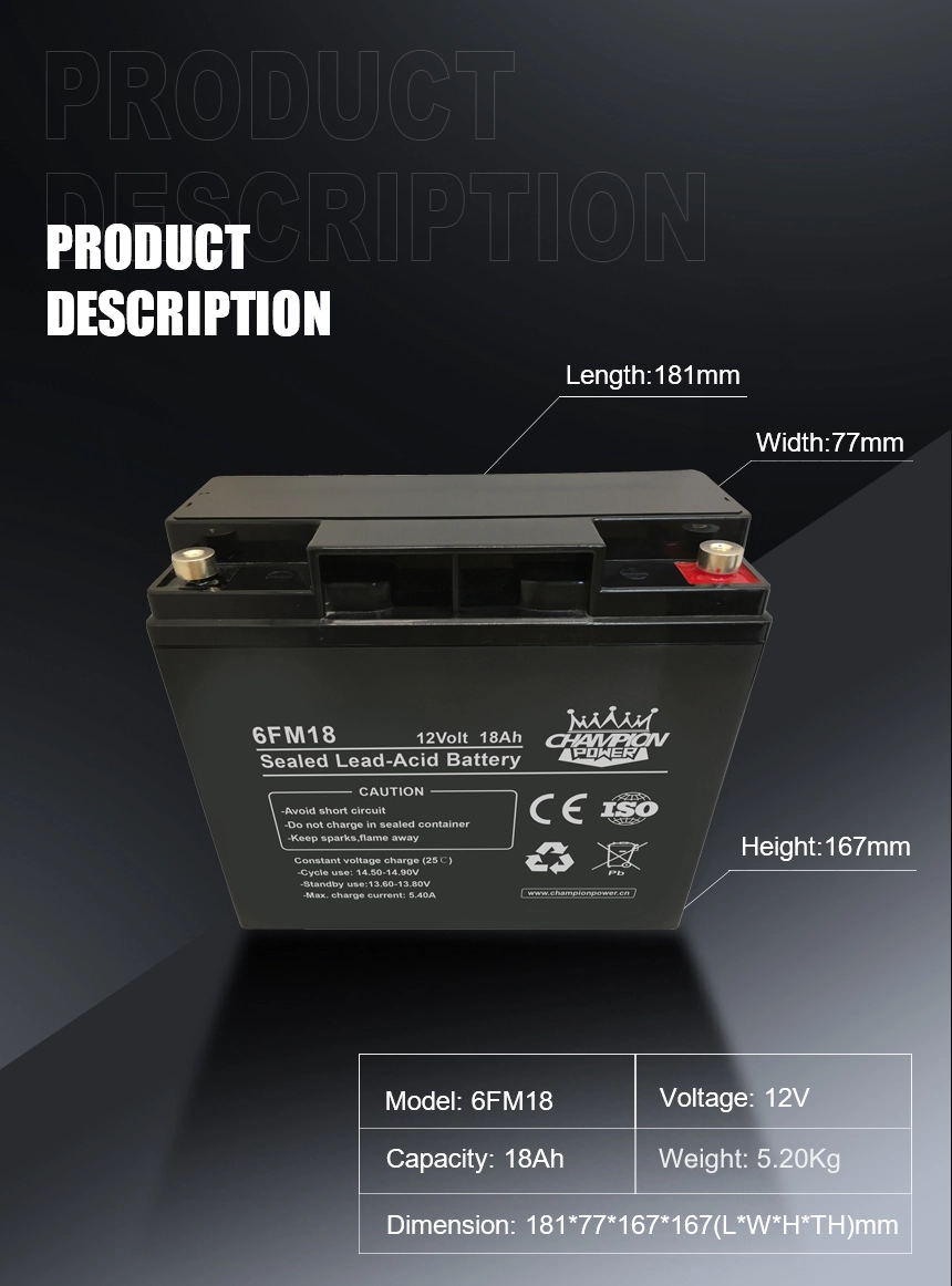 12v18ah AGM Battery