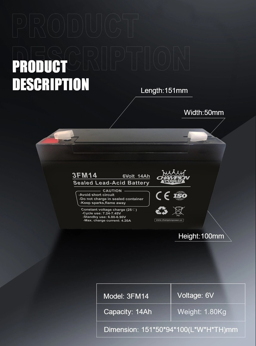 6v14ah Battery