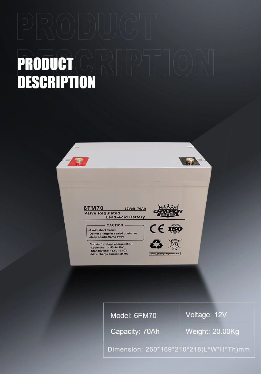 12v70ah AGM Battery