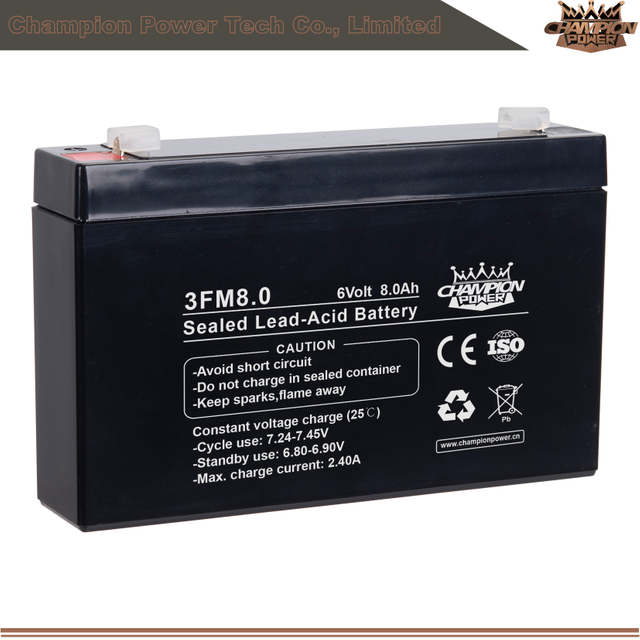 3FM8.0 6V8.0Ah AGM Battery
