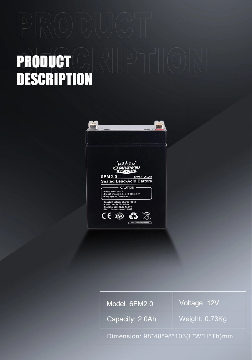 12v 2.0ah Battery